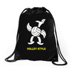 volleyball style sport funny gift present outdoor Drawstring Bags