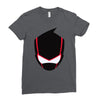 ninja mask on Ladies Fitted T-Shirt