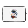 who loves papillon Laptop sleeve