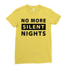 No More Silent Nights Ladies Fitted T-Shirt
