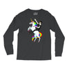 unicorn and human best friends Long Sleeve Shirts