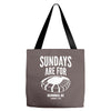 sundays are for football foot ball Tote Bags