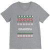 ugly christmas grandpa V-Neck Tee