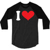 i heart customize it 3/4 Sleeve Shirt