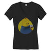 ugly lego drink coffee Women's V-Neck T-Shirt