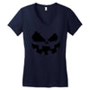 pumpkin face Women's V-Neck T-Shirt