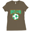 ireland soccer Ladies Fitted T-Shirt