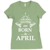The Best Teachers Are Born in April Ladies Fitted T-Shirt