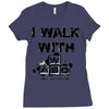i walk with wasd Ladies Fitted T-Shirt