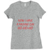 machine gun ho ho ho Ladies Fitted T-Shirt
