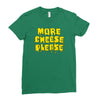 more cheese please Ladies Fitted T-Shirt