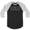 real men hunt for their food father's day hunting fishing funny 3/4 Sleeve Shirt