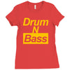 drum n bass birthday music Ladies Fitted T-Shirt