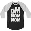 om nom nom 3/4 Sleeve Shirt