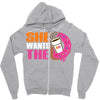 She Wants The D - Dunkin Donuts Zipper Hoodie