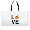 love pumpkin Weekender Totes