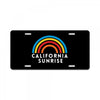 California Sunrise License Plate