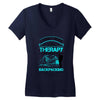 I Dont Need Therapy I Just Need Backpacking Women's V-Neck T-Shirt