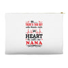There's This Boy Who Stole My Heart He Calls Me Nana Accessory Pouches