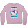 American by Birth Christian By the Grace of God Crewneck Sweatshirt