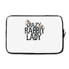 crazy rabbit lady Laptop sleeve