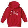 merry christmas flower Youth Hoodie