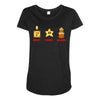 money power woman Maternity Scoop Neck T-shirt