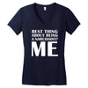 best thing about being a narcissist Women's V-Neck T-Shirt