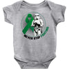 never stop fighting Baby Bodysuit