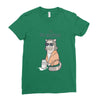 the big meowski Ladies Fitted T-Shirt