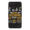 Born Gemini  Multitasking Problem Solving Tees iPhone 7 Plus Case