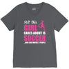all this girl cares about is soccer and like maybe 3 people V-Neck Tee