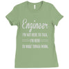 i'm not here to talk Ladies Fitted T-Shirt