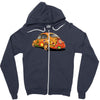 sixties vw beetle, ideal gift or birthday present Zipper Hoodie