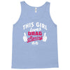 this girl loves drag racing Tank Top