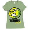 pro tennis ball Ladies Fitted T-Shirt