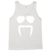aviator sunglasses horseshoe fu manchu biker mustache Tank Top