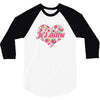 Jet'aime Flower Heart 3/4 Sleeve Shirt