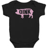 pig oink funny Baby Bodysuit