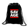 Martinez Twins savage Drawstring Bags