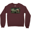 dinosaur attack Crewneck Sweatshirt