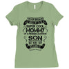 Super Cool Mommy Of A Freaking Awesome Son Ladies Fitted T-Shirt