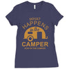 what happens in camper stays Ladies Fitted T-Shirt