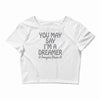 ohn lennon you may say... Crop Top