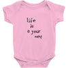 life is a journey Baby Onesie