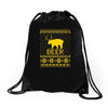 ugly sweater party beer bear funny Drawstring Bags