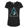 Abstract Planet Maternity Scoop Neck T-shirt
