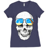 skull holiday Ladies Fitted T-Shirt
