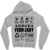 Born In February Zipper Hoodie