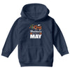 Halloween Kings Are Born In May Youth Hoodie